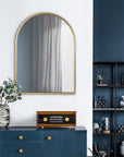Gold Framed Arch Mirror - From Where -