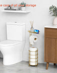 Gold Free Standing Toilet Paper Holder - From Where -