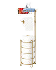 Gold Free Standing Toilet Paper Holder - From Where -