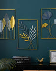 Gold Leaf Wall Decor (Set of 3) - From Where -