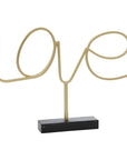 Gold Metal Love Sign Tabletop Decor - From Where -