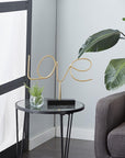 Gold Metal Love Sign Tabletop Decor - From Where -
