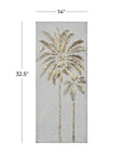 Gold Metal Palm Tree Wall Decor - From Where -
