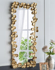 Golden Leaf Accent Mirror - From Where -
