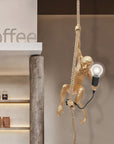Golden Monkey Resin Pendant Light - From Where -