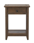 Grain Wood End Table - From Where -