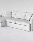 Grand Down III Beige Fabric Sectional - From Where -