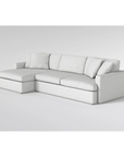 Grand Down III Beige Fabric Sectional - From Where -