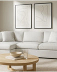 Grand Down IV Beige Fabric Sectional - From Where Finds -