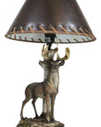 Grand Elk Climbing Rock Slope Table Lamp - From Where -