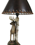 Grand Elk Climbing Rock Slope Table Lamp - From Where -