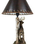 Grand Elk Climbing Rock Slope Table Lamp - From Where -