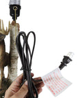Grand Elk Climbing Rock Slope Table Lamp - From Where -