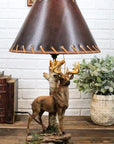 Grand Elk Climbing Rock Slope Table Lamp - From Where -
