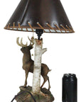 Grand Elk Climbing Rock Slope Table Lamp - From Where -