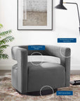Gray Modway Spin armchairs - From Where -