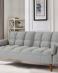 Gray Split Back Convertible Sofa - From Where -