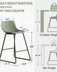 Green Counter Height Bar Stools - From Where -