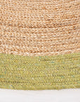 Green/Natural Braided Cottage Rug - From Where -