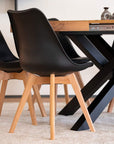 Greta Scandinavian Black Chairs - From Where -