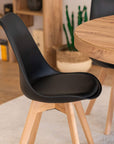 Greta Scandinavian Black Chairs - From Where -