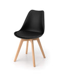 Greta Scandinavian Black Chairs - From Where -