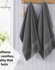Grey Bath Towels (Set of 10) - From Where -