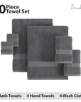 Grey Bath Towels (Set of 10) - From Where -