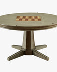 Grey Solid Wood Game Table - From Where -
