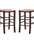 Halvorson Counter Rattan Stool (Set of 2) - From Where -