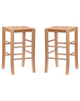 Halvorson Counter Rattan Stool (Set of 2) - From Where -