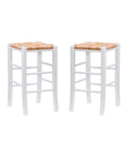 Halvorson Counter Rattan Stool (Set of 2) - From Where -