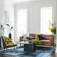 Hamilton Leather Sofa 81" - From Where -