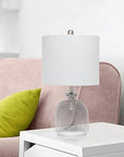 Hammered Glass Jar Table Lamp - From Where -