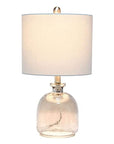 Hammered Glass Jar Table Lamp - From Where -