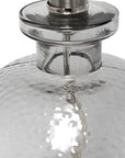 Hammered Glass Jar Table Lamp - From Where -