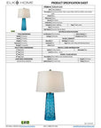 Hammered Glass Table Lamp - From Where -