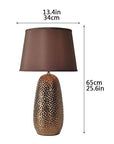 Hammered Texture Table Lamp - From Where -