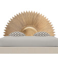 Hand - Carved Gold Sun Headboard King Size - From Where -