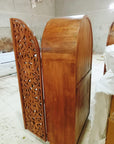 Hand Carved Wood Storage Cabinet - From Where -