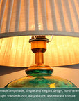 Hand - Painted Ceramic Table Lamp - From Where -