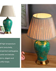Hand - Painted Ceramic Table Lamp - From Where -