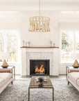 Hand - wrapped Rope 6 Light Pendant - From Where -