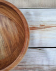 Handcrafted Acacia Wood Fruit Bowl - From Where -