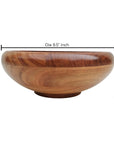 Handcrafted Acacia Wood Fruit Bowl - From Where -