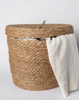 Handcrafted Seagrass Basket with Lid - From Where -
