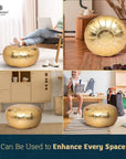 Handmade Round Pouf Unstuffed - From Where -