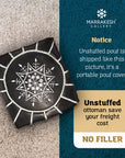 Handmade Round Pouf Unstuffed - From Where -