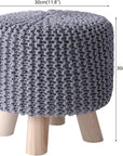 Handmade Woven Cotton Ottoman - From Where -