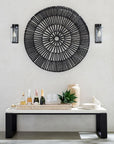 Handwoven Willow Wheel Wall Art - From Where -
